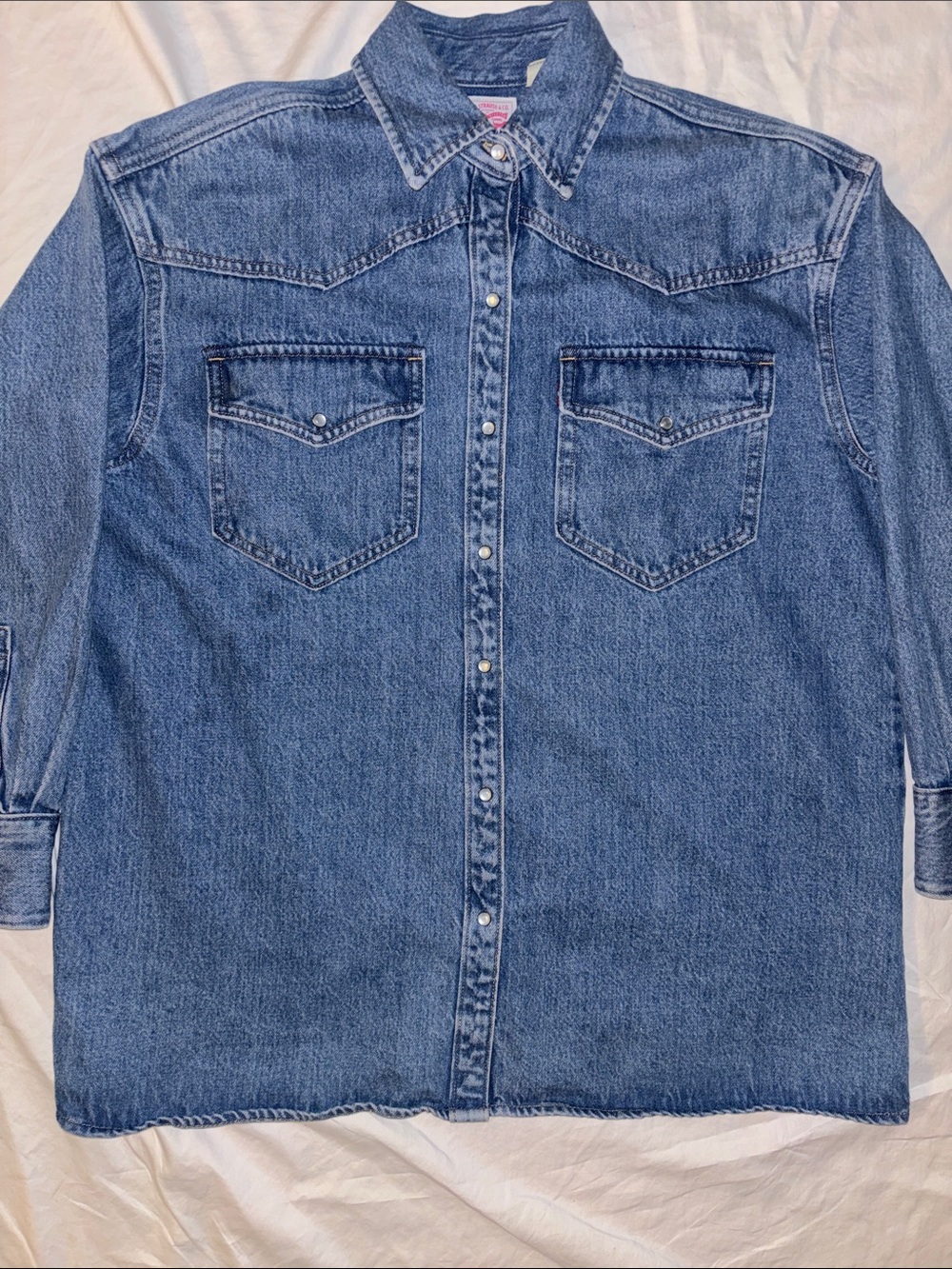 Levi's Women’s Dorsey XL Western Oversized Denim Shirt-Jacket - Small